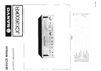 Sanyo JCX-2600KR - Service Manual